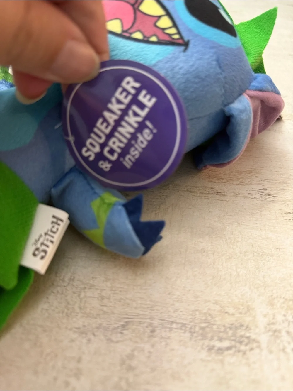 Disney dog toy Stitch Plush in Blue, Green, Pink and Yellow
